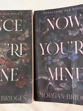 Now You’re Mine by Morgan Bridges - Dark Floral Paperback (Set of 2)